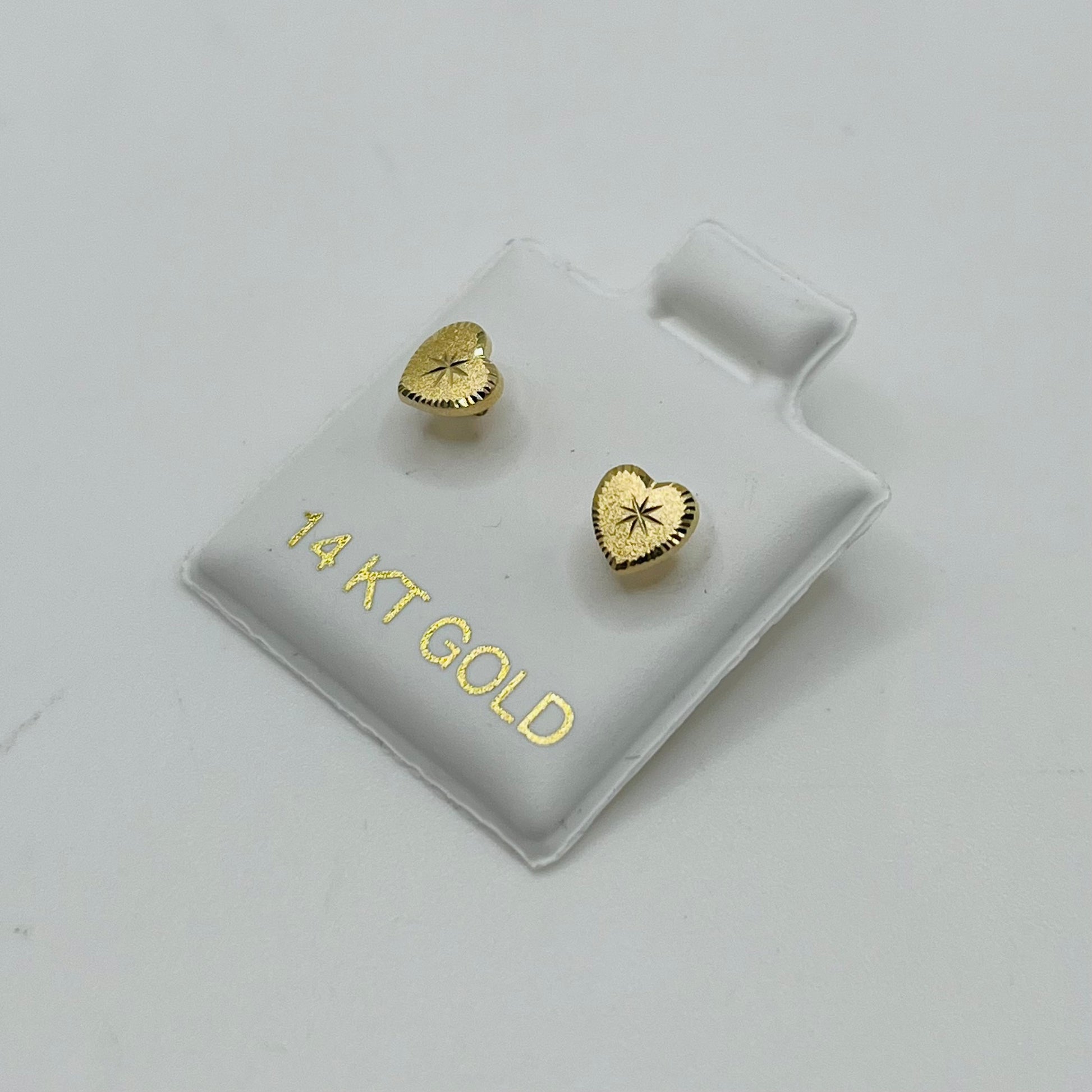 Gold Plated StarLight Matte Baby Heart Earrings