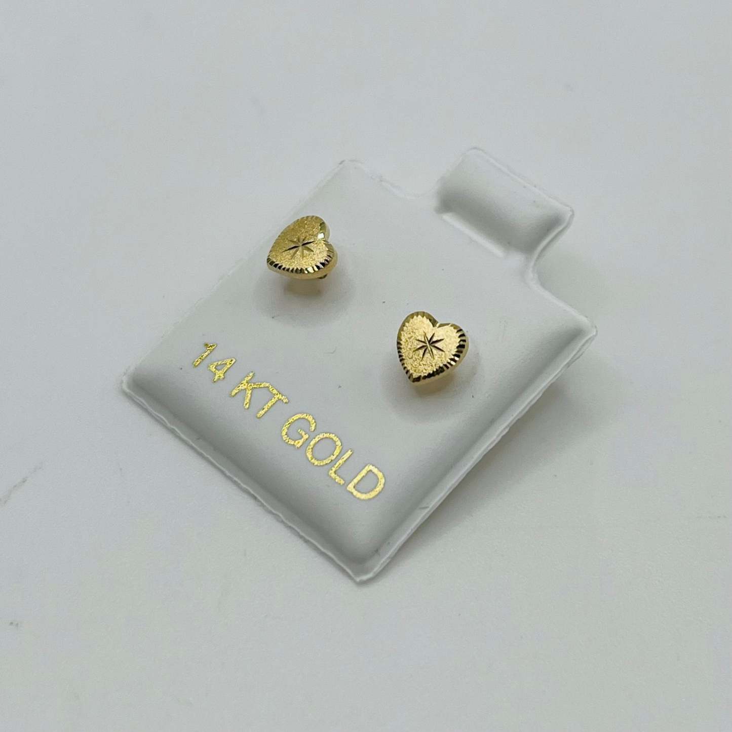 Gold Plated StarLight Matte Baby Heart Earrings