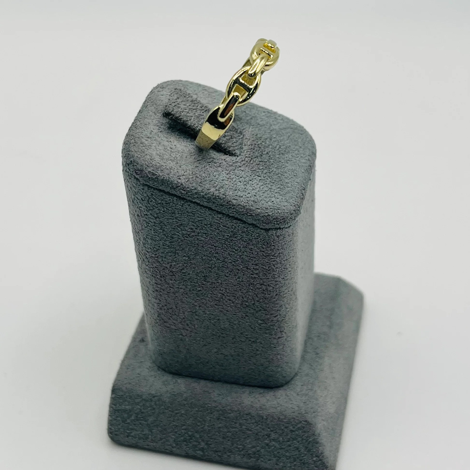 Gold Plated Mariner Link Puff Ring