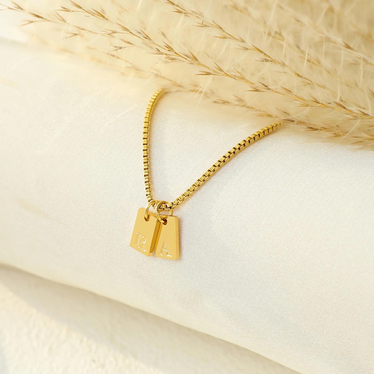 Personalized Initial 1-3 letter Pendant Name Necklace