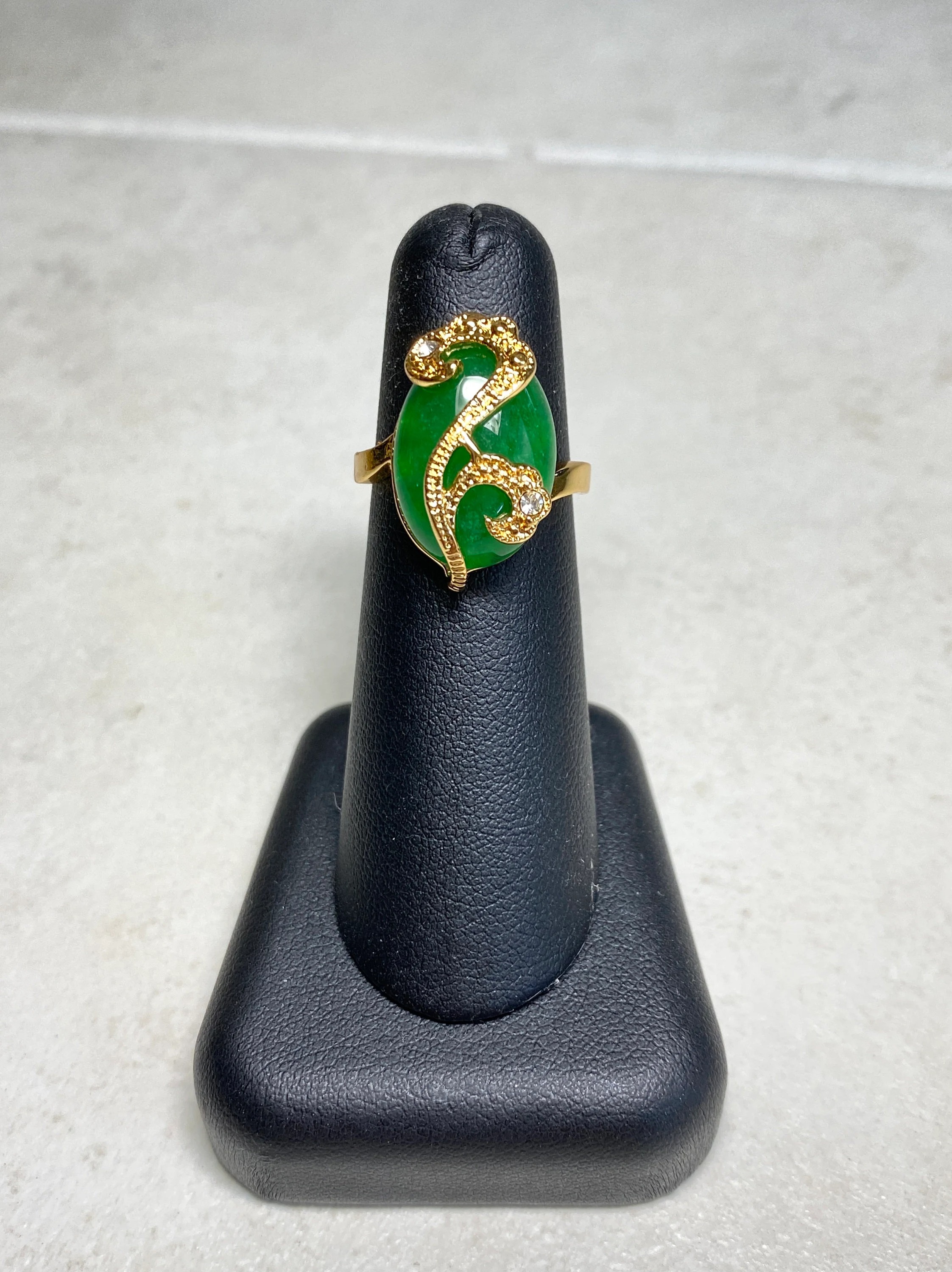 Real Green Jade Ring