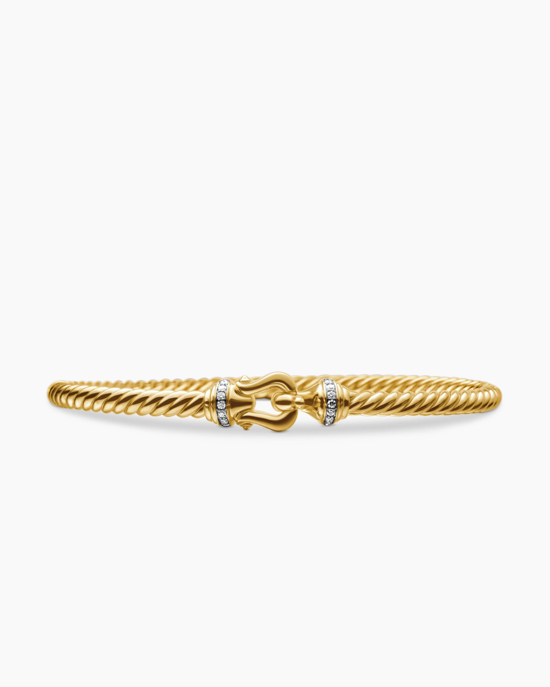 Gold Plated Buckle Cablespira Bracelet