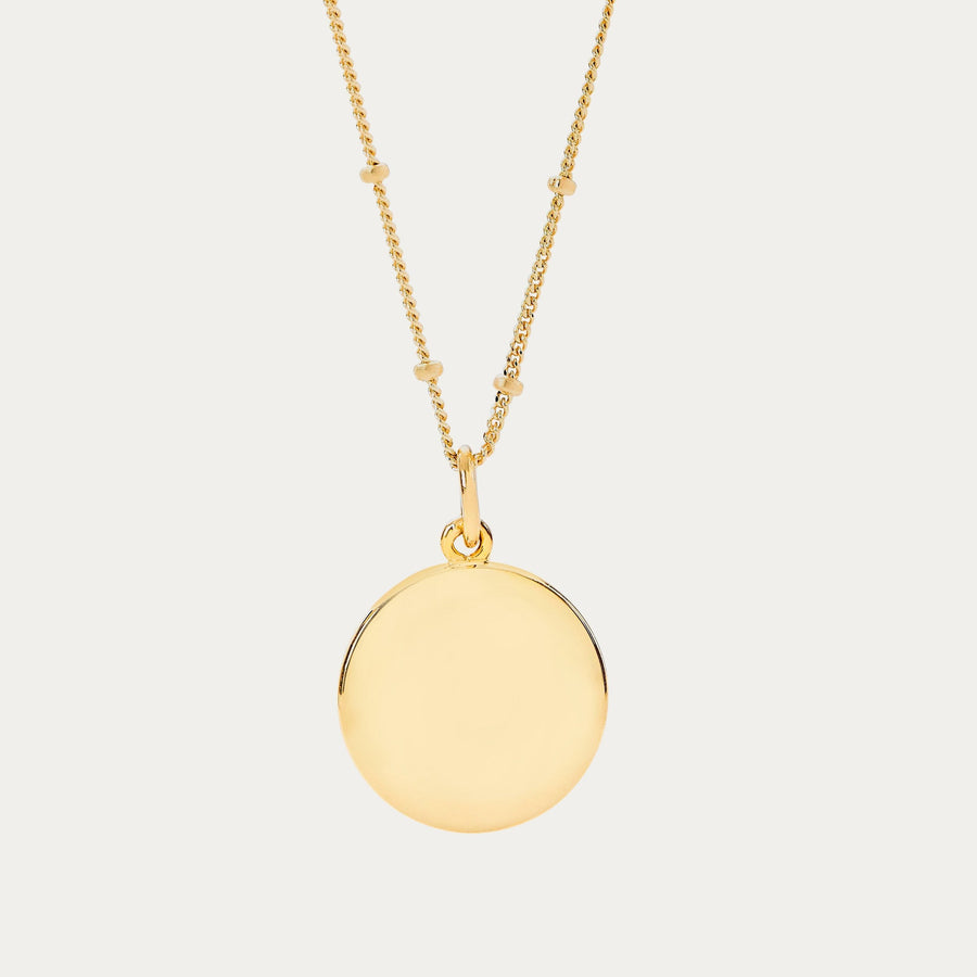 The Classic Fingerprint Necklace Bobble Chain Gold Plated Necklace