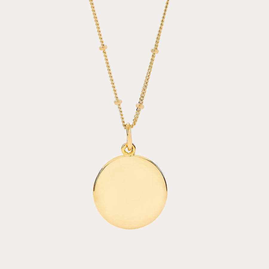The Classic Fingerprint Necklace Bobble Chain Gold Plated Necklace