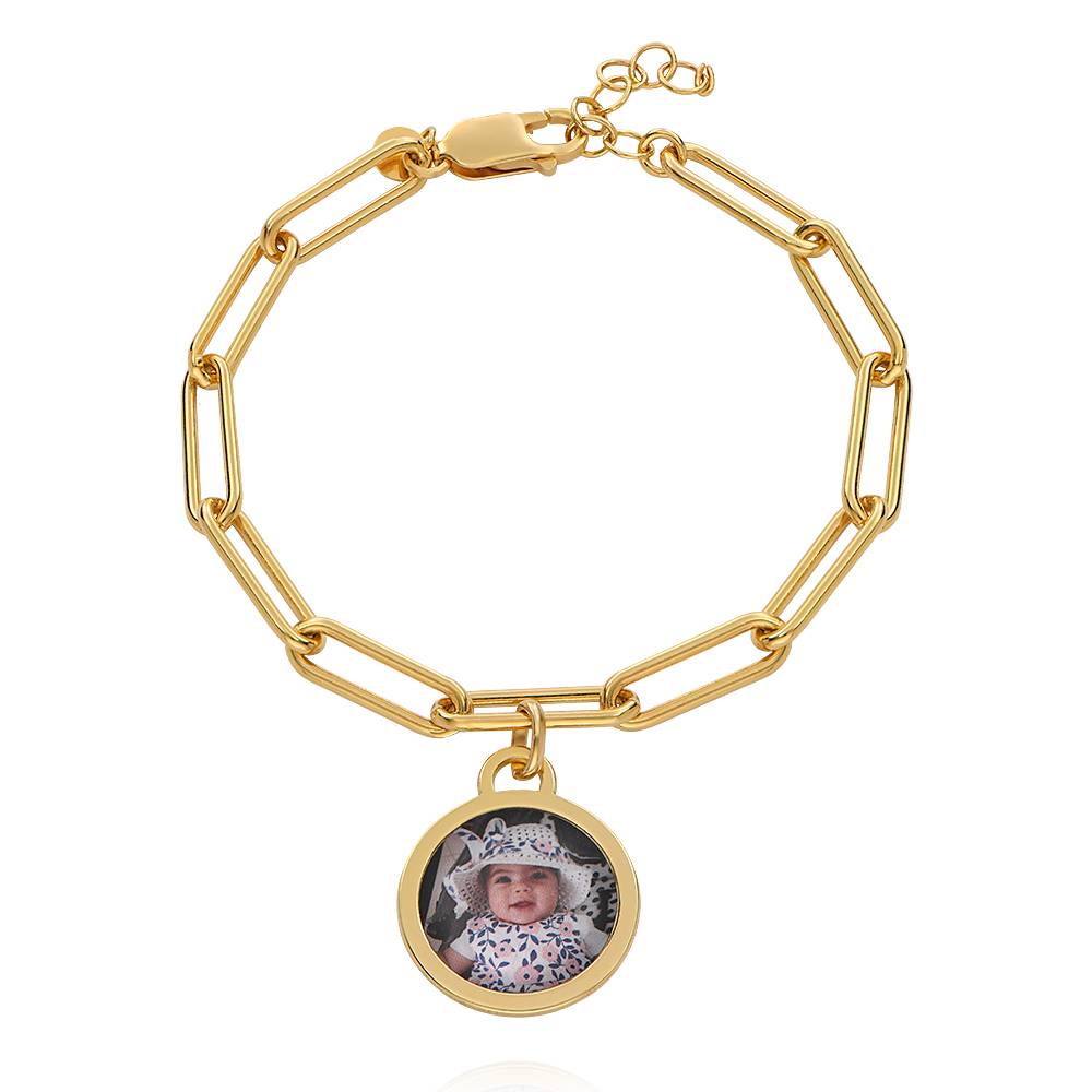 Lock Chain Photo Bracelet Personalized Picture Inside Bracelet