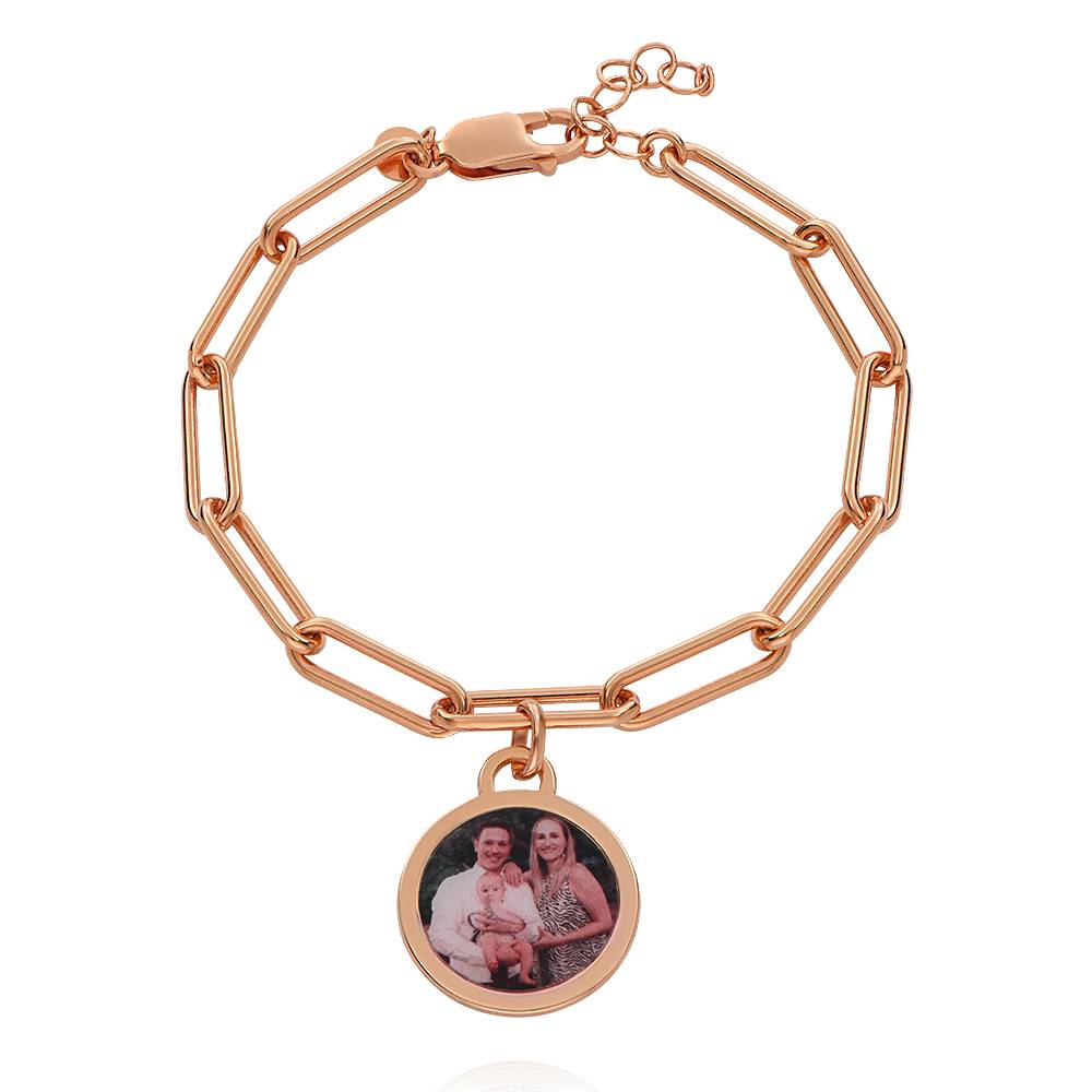 Lock Chain Photo Bracelet Personalized Picture Inside Bracelet