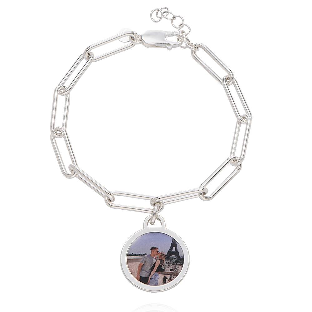 Lock Chain Photo Bracelet Personalized Picture Inside Bracelet