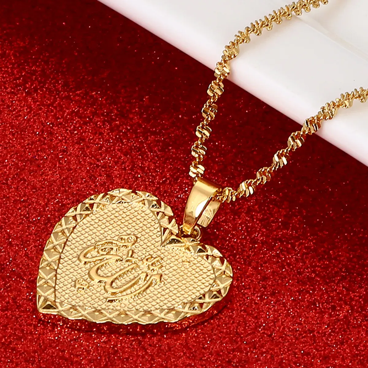 Islamic Necklace With Allah Pendant Heart Shaped Necklace Elegant Muslim Jewelry