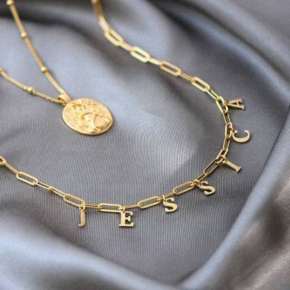 What’s My Name Link Choker Custom Name Necklace
