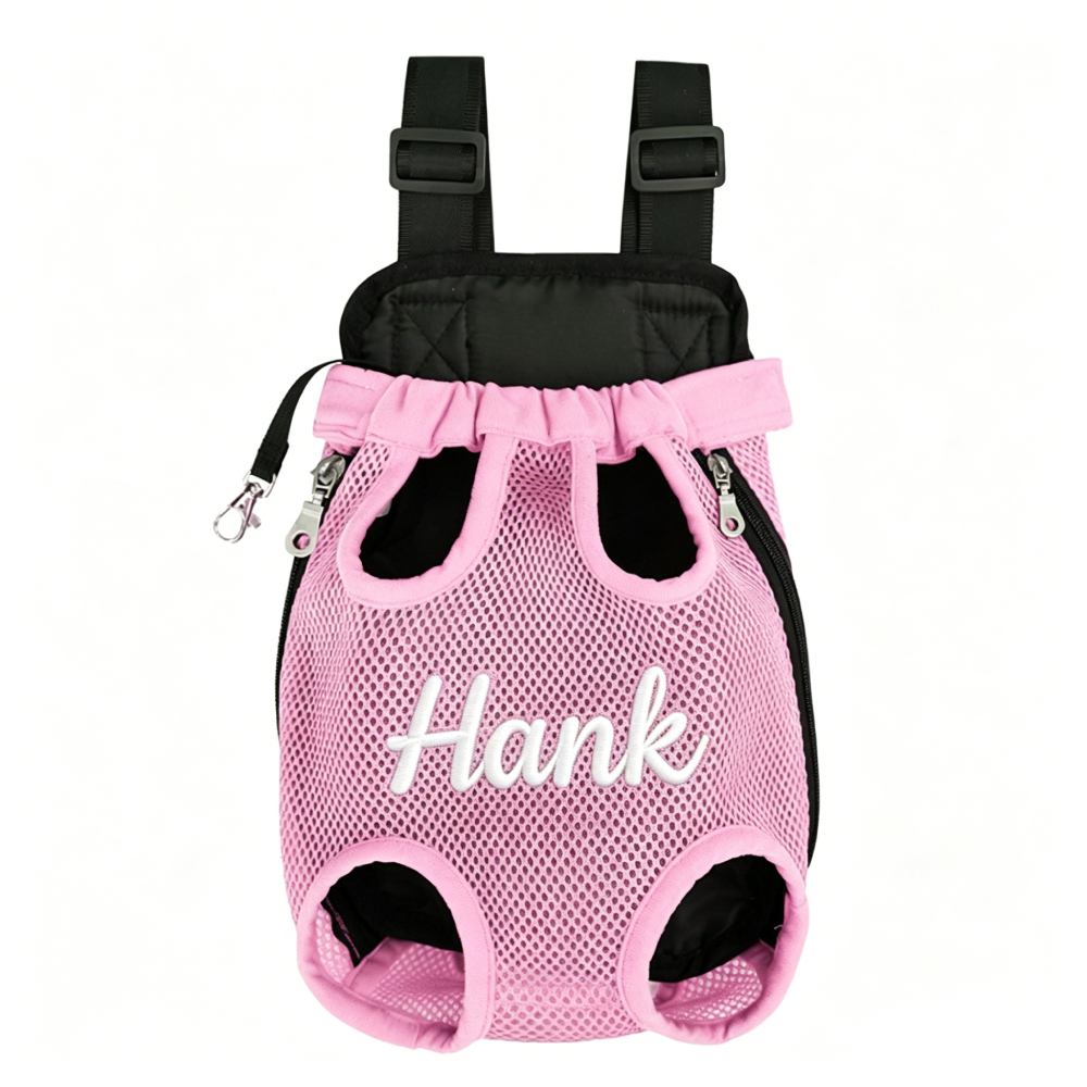 Personalized Embroidered Dog Front Facing Mesh Pet Carrier | MNHome100