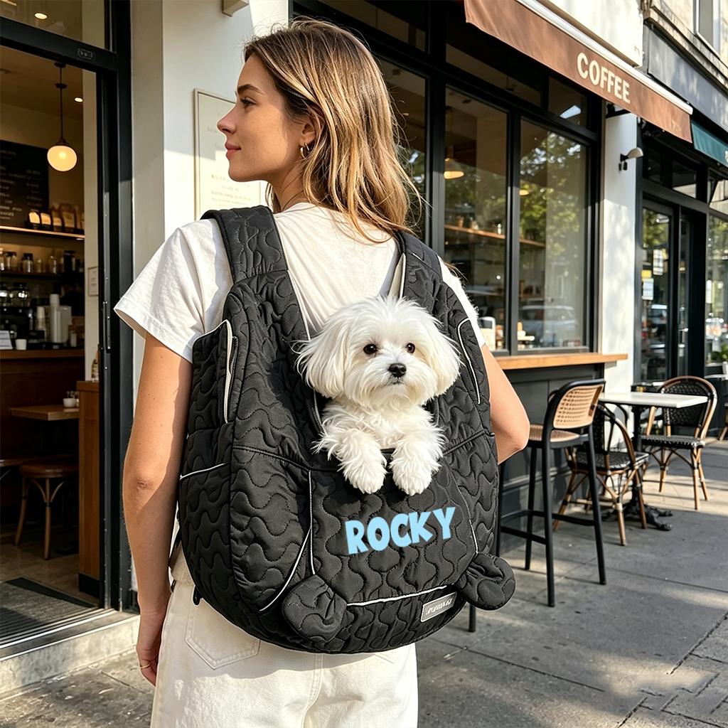 Personalized Convertible Front & Rear Carry Small Pet Travel Backpack | MNHome98