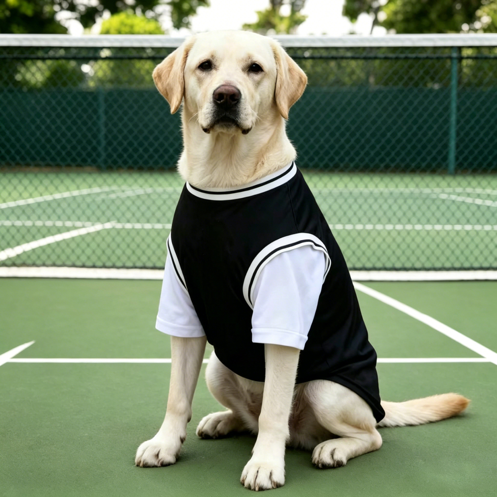 Personalized Big Dog Cozy Nickname Fake Two-Piece Jersey Dog Shirt | MNCloth229