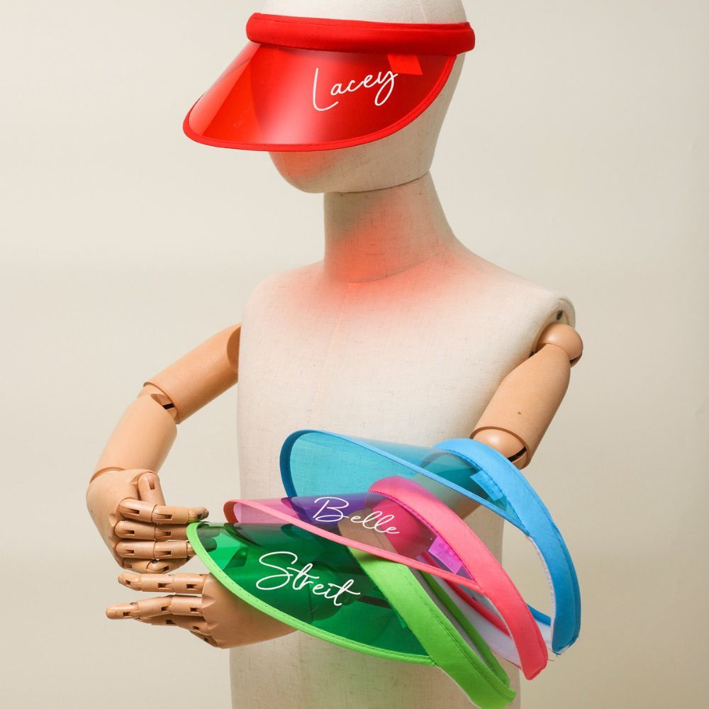 Personalized Children's Holographic Colored Sun Hat for Summer & Beach | CWBeach153