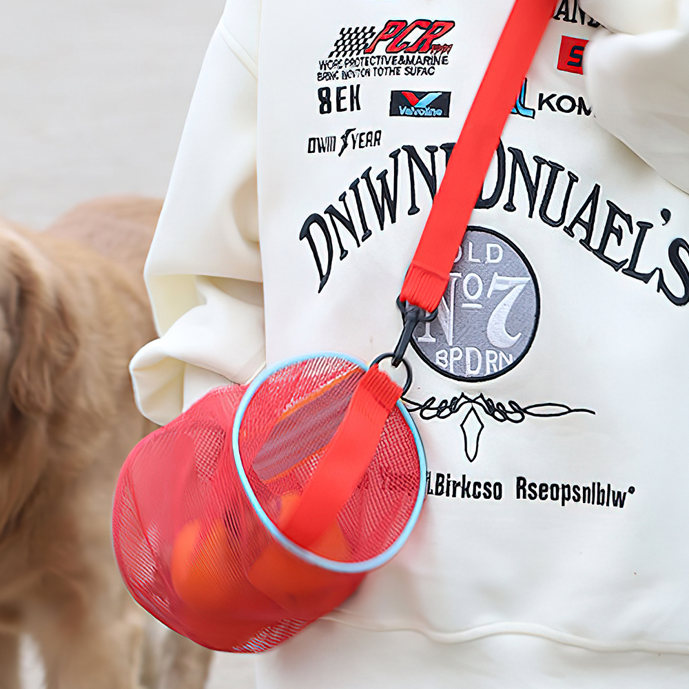Personalized Cylinder Seashell Zipper Mesh Beach Bag | CWBeach165