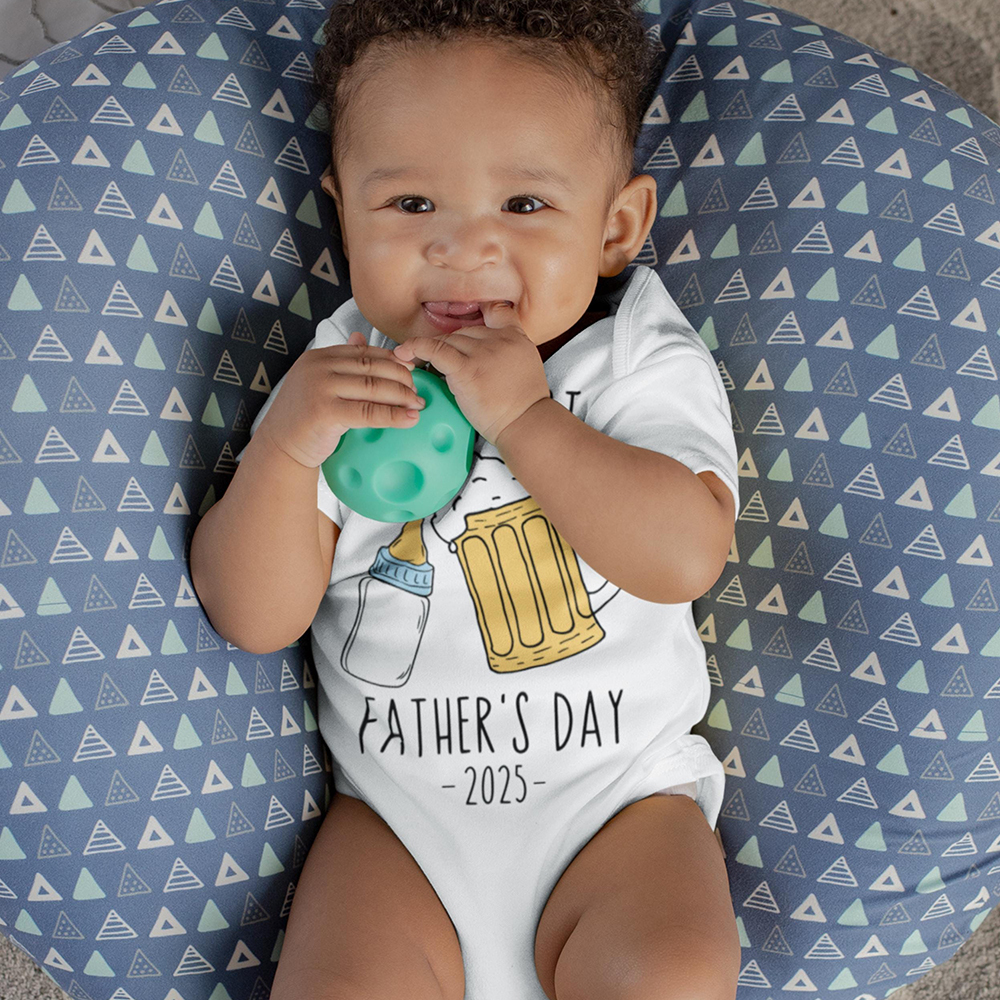 Personalized First Father's Day Daddy and Baby Outfit | CWFamily88