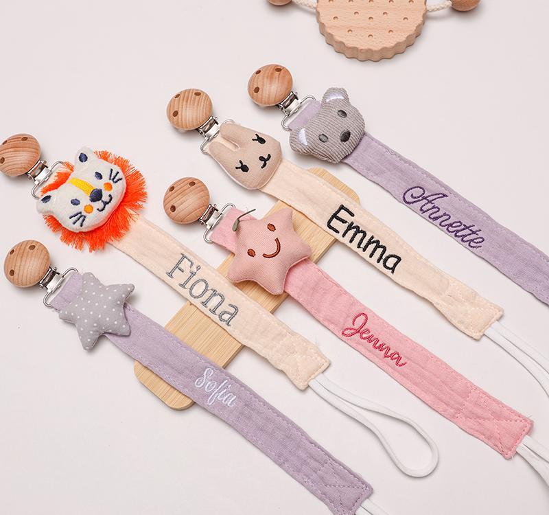 Personalized Embroidered Lovely Pacifier Strap For Baby | CWToy133
