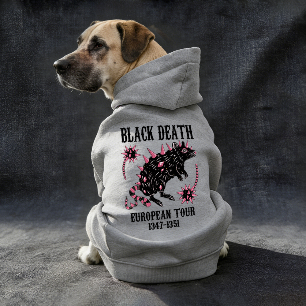 Black Death European Dour Puppy Hoodie | BKPet317
