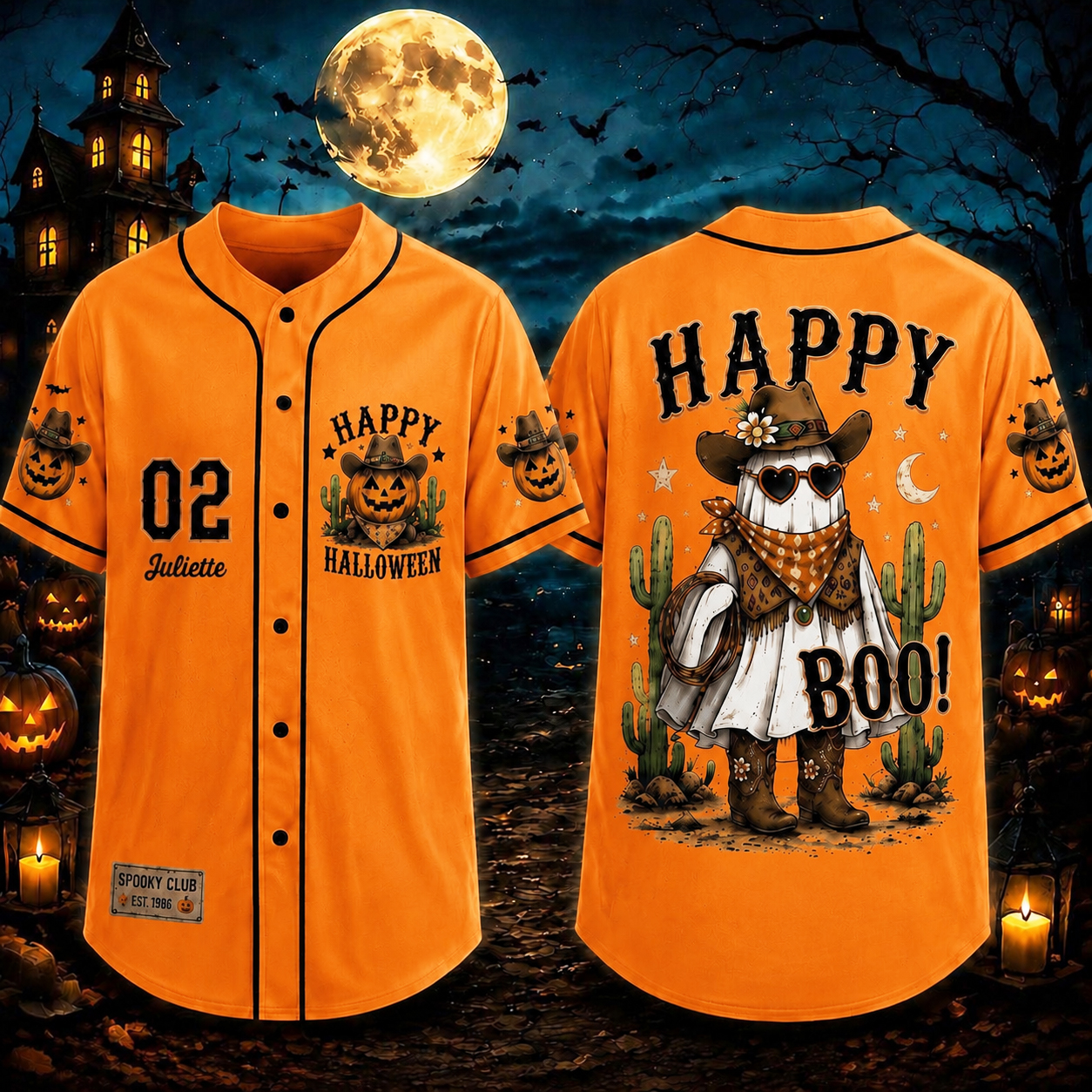 Personalized Halloween Button Up Baseball Jersey For Kid & Adult | CWHalloween101