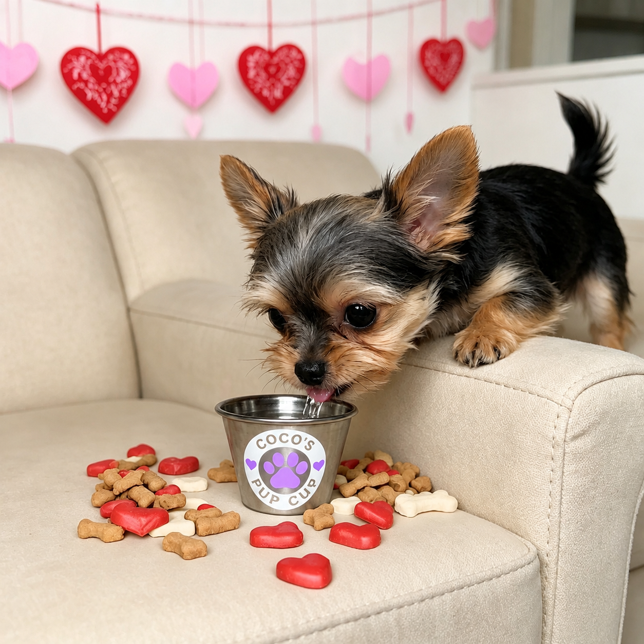 Personalized Valentine’s Day Pet Gift Pup Cup Mug | BKPet285