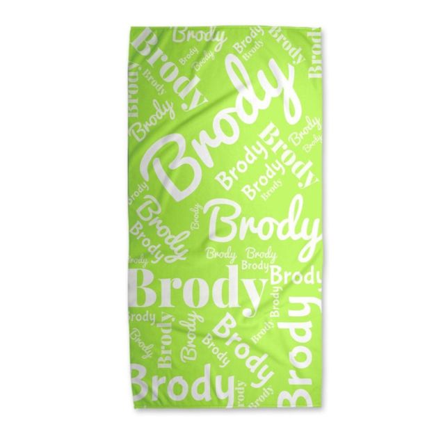 Personalized Lovely Checker Kid Towel for Summer & Beach | CWTowel114