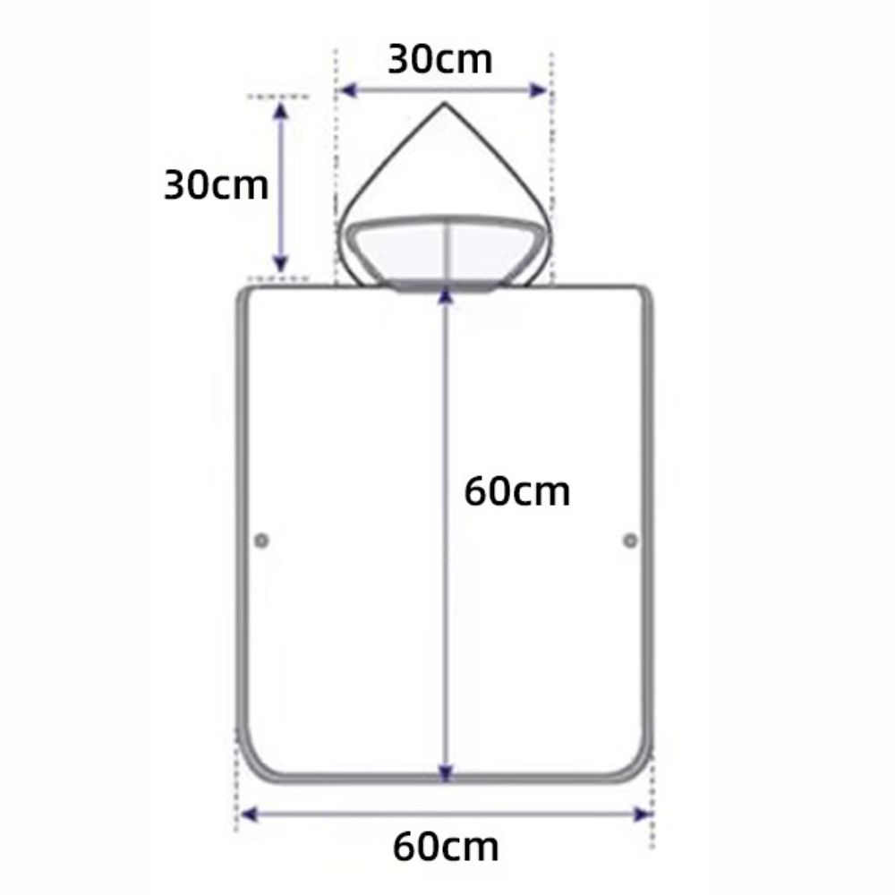 Personalized Embroidery Hooded Beach Towel for Summer & Beach | CWBeach82