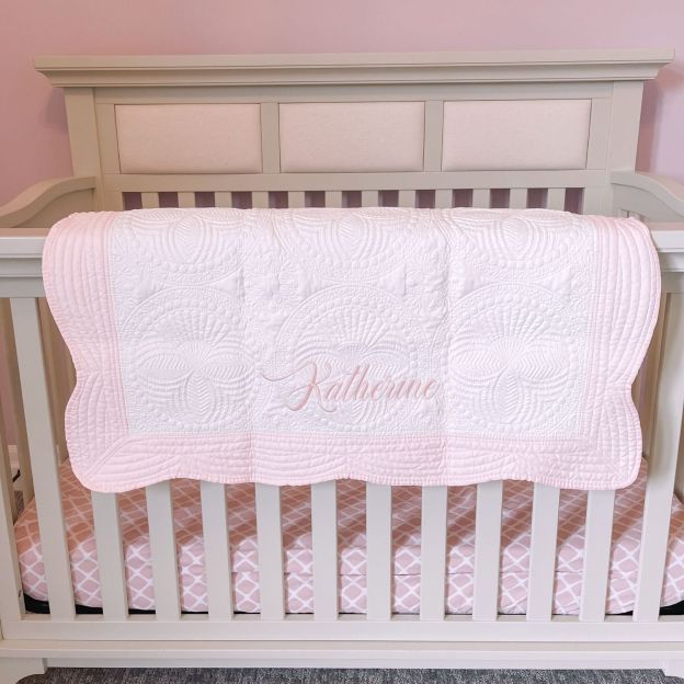 Personalized Embroidered Knit Blanket for Comfort & Unique | CWBaby34