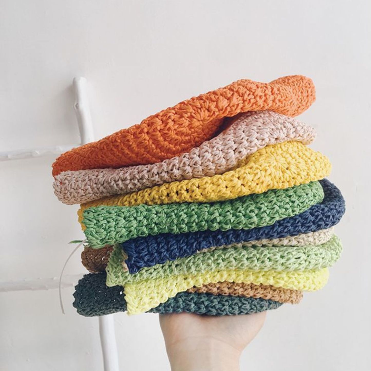 Personalized Colorful Leather Patch Straw Hat for Comfort & Unique | CWBeach86