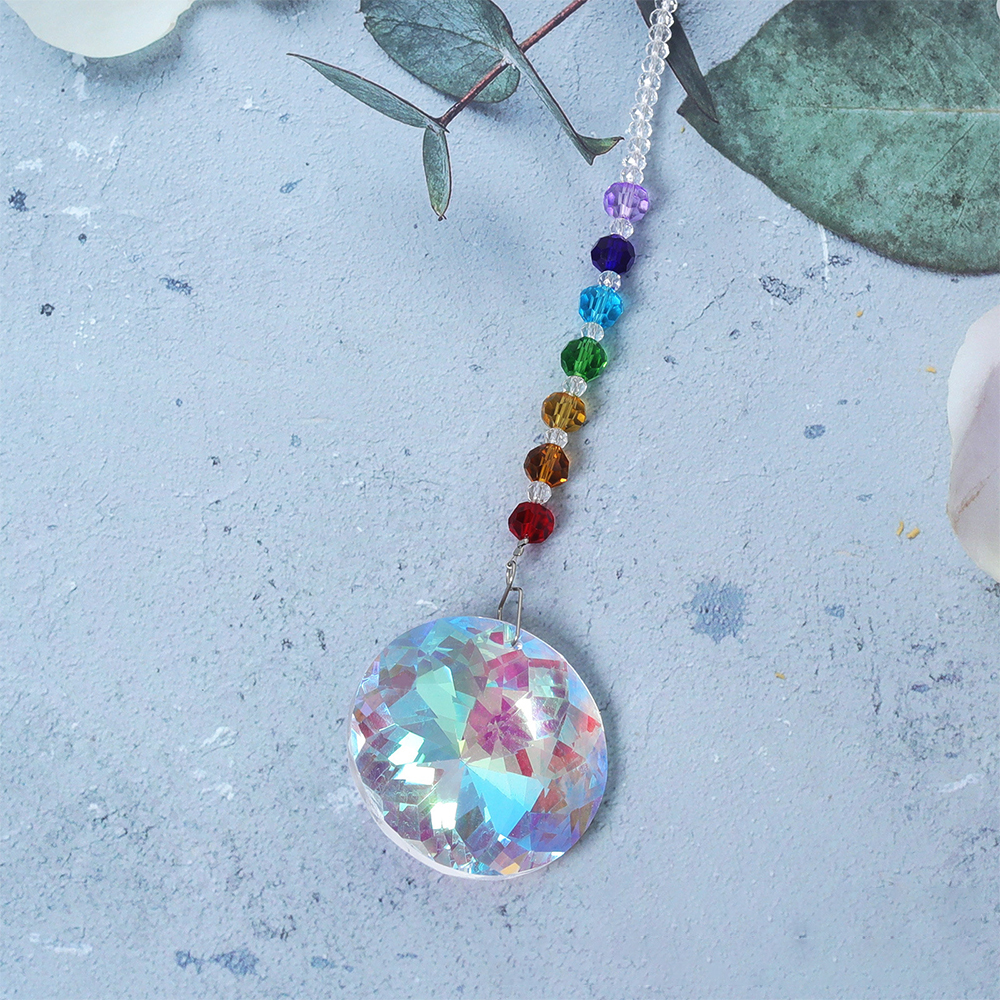 Personalized Pet Memorial Hanging Crystal Prism | BKPet86