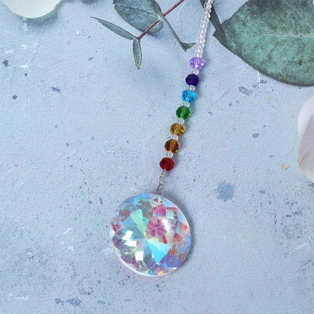 Personalized Pet Memorial Hanging Crystal Prism | BKPet86