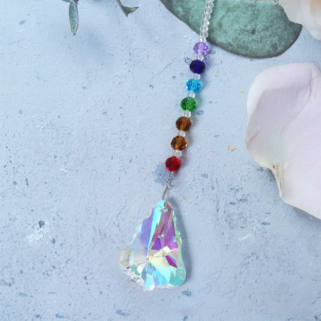 Personalized Pet Memorial Hanging Crystal Prism | BKPet86