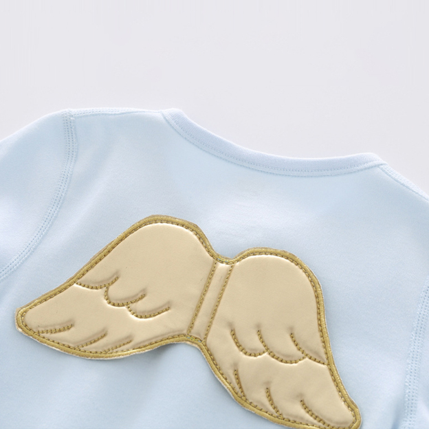 Personalized Baby Angel Wings Long Sleeve Romper | CWBaby120
