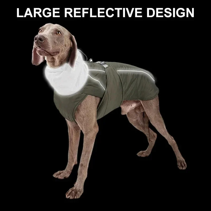 Personalized Warm Puppy Waterproof Reflective Jacket | BKPet39