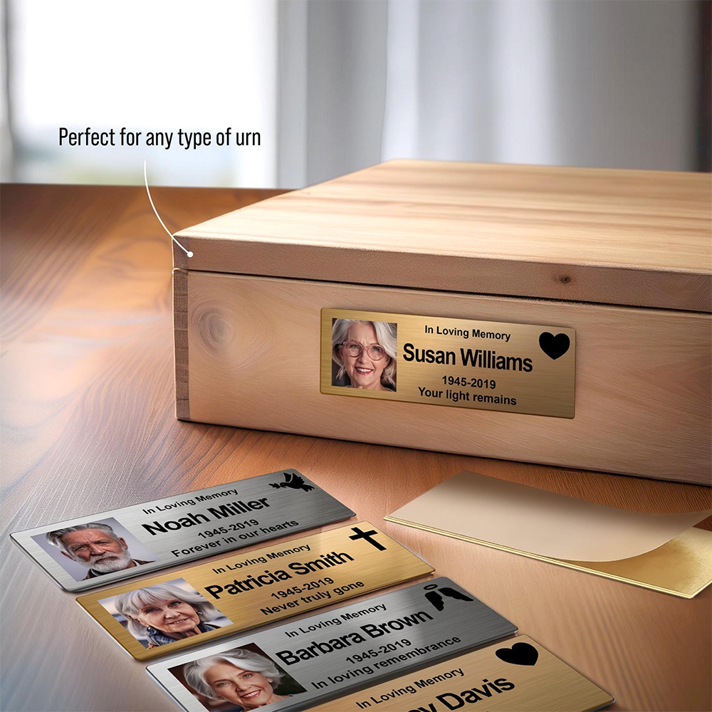 Personalized Stainless Steel Pet & Loved One Memorial Badge | BKPet222