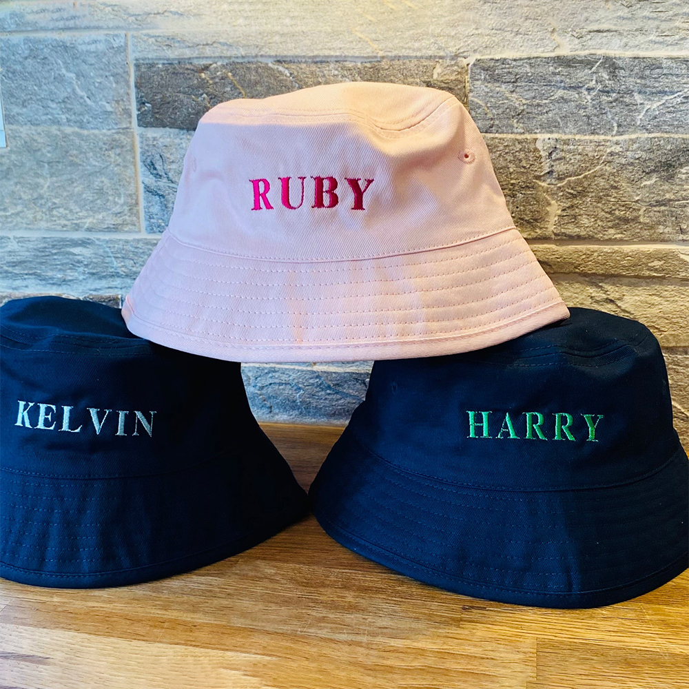 Personalized Embroidery Colourful Bucket Hat for Comfort & Unique | CWBeach156