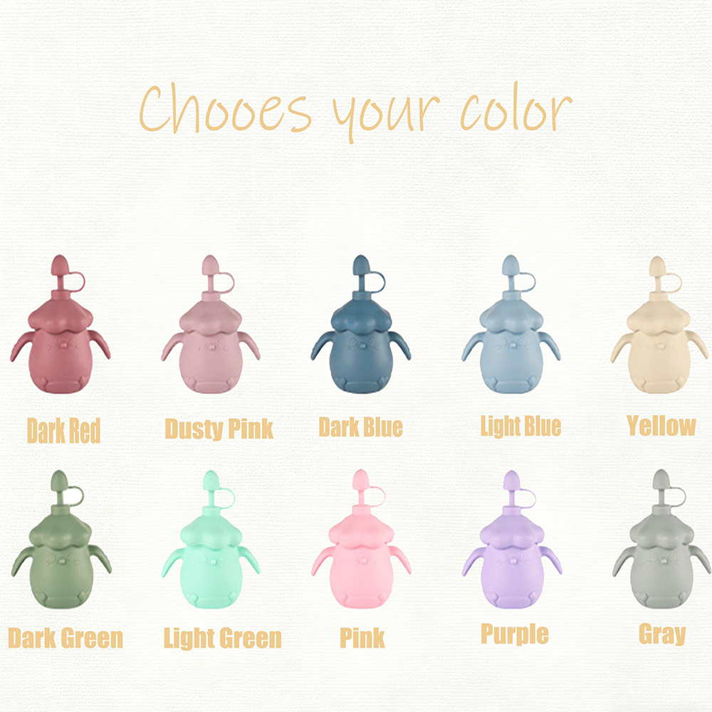 Personalised Baby Food Grade Sippy Silicone Cup | CWBaby450