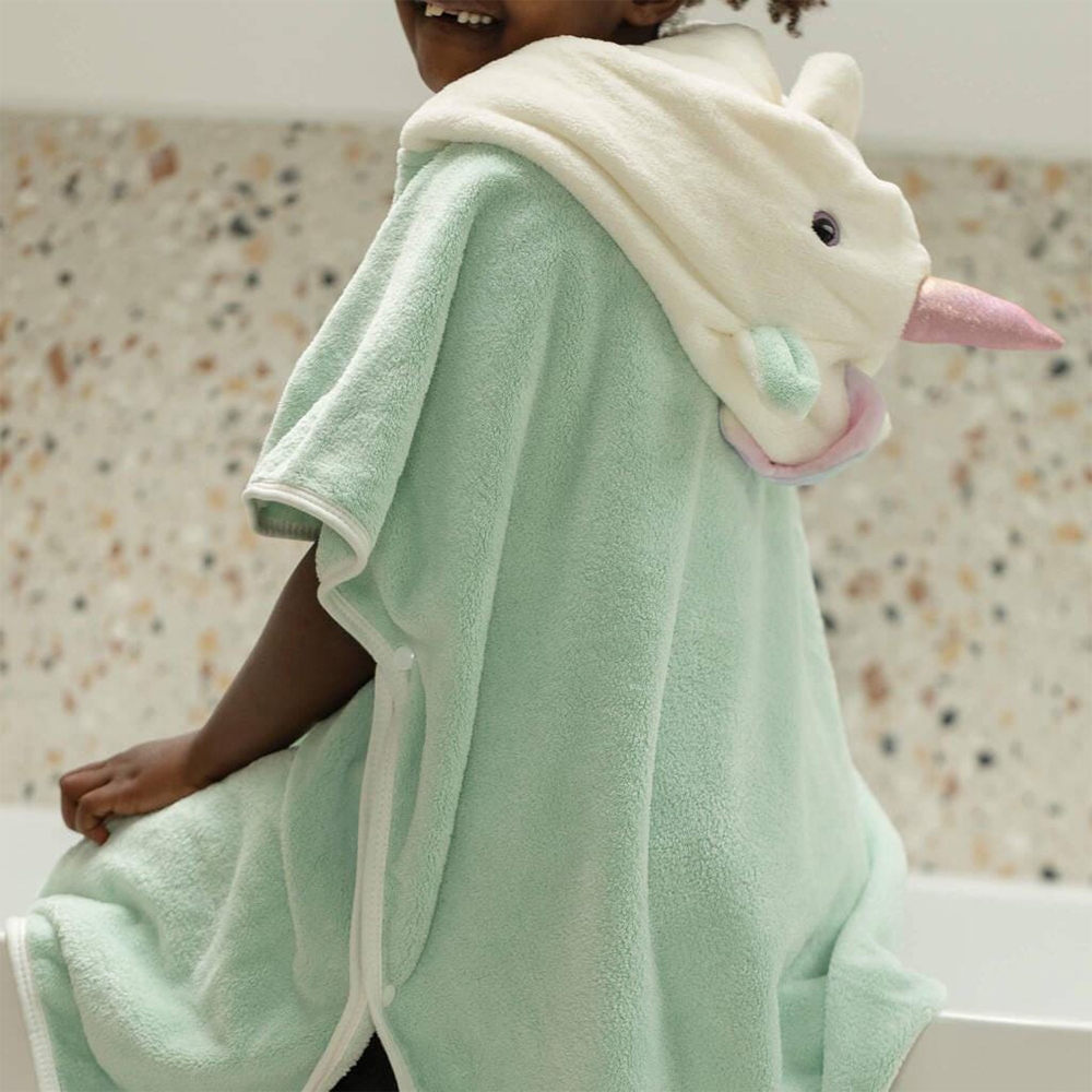 Personalized Embroidery Unicorn Hooded Baby Towel | CWBaby280