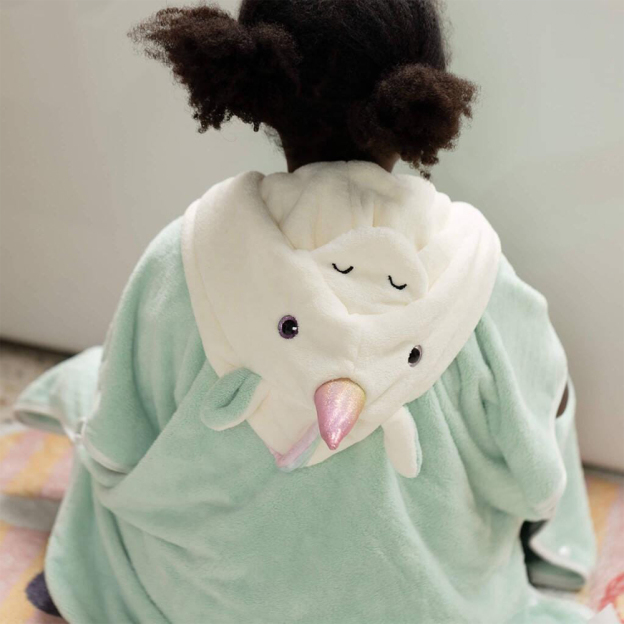 Personalized Embroidery Unicorn Hooded Baby Towel | CWBaby280