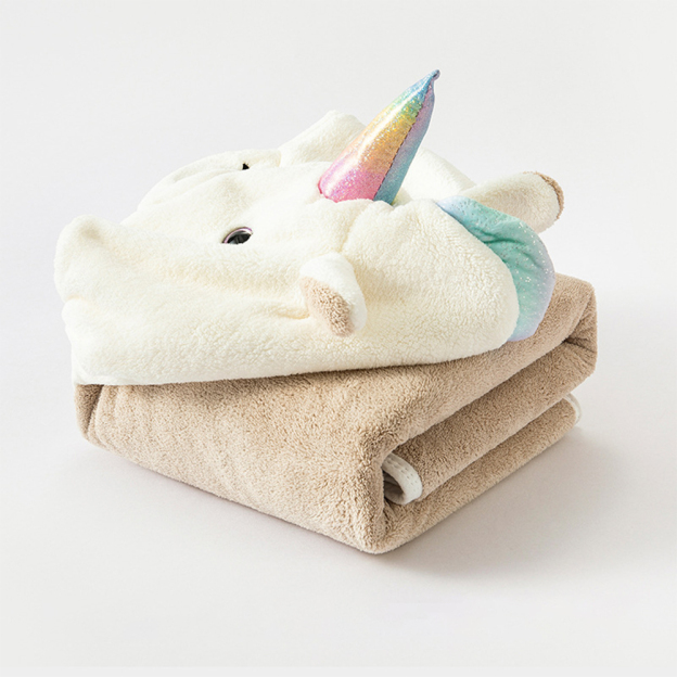 Personalized Embroidery Unicorn Hooded Baby Towel | CWBaby280