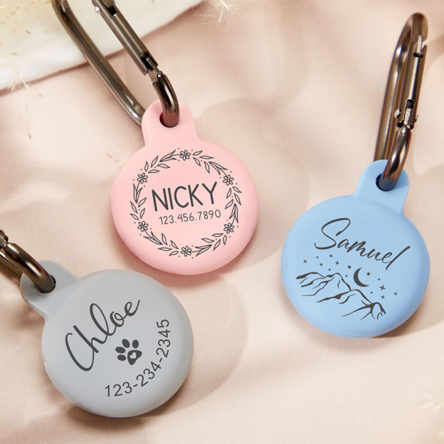Personalized Pet AirTag Silicone Collar Holder | BKPet174