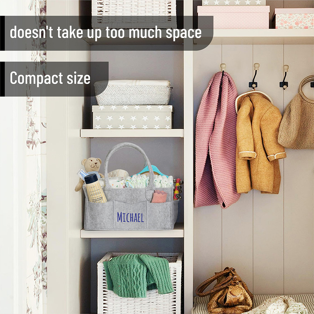 Personalized Baby Accessories & Diapers Portable Nursery Bag | CWToy141