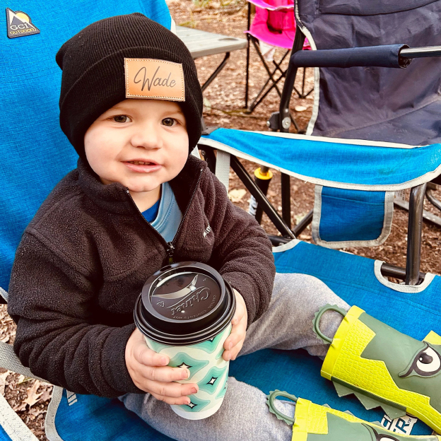 Personalized Leather Patch Beanie for Comfort & Unique | HSKid37