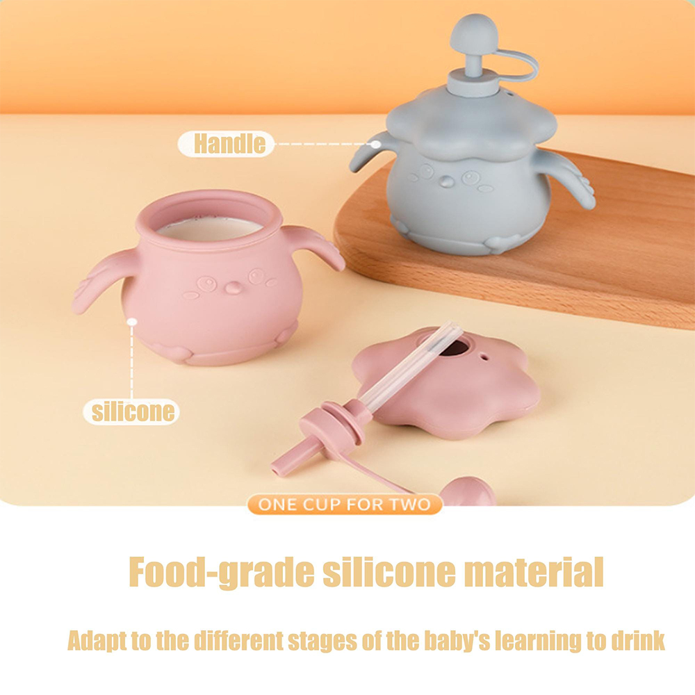 Personalised Baby Food Grade Sippy Silicone Cup | CWBaby450
