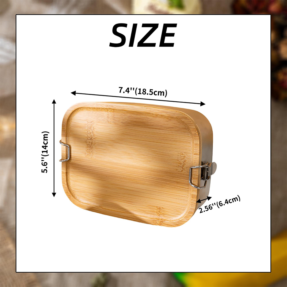 Personalized Wooden Children's Stainless Lunch Box | CWToy134