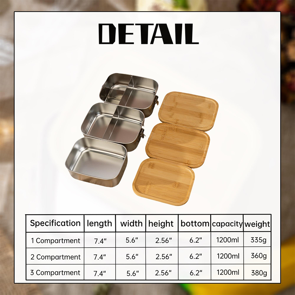 Personalized Wooden Children's Stainless Lunch Box | CWToy134