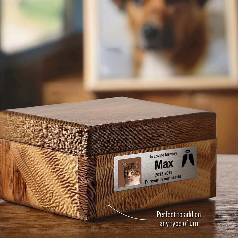 Personalized Stainless Steel Pet & Loved One Memorial Badge | BKPet222