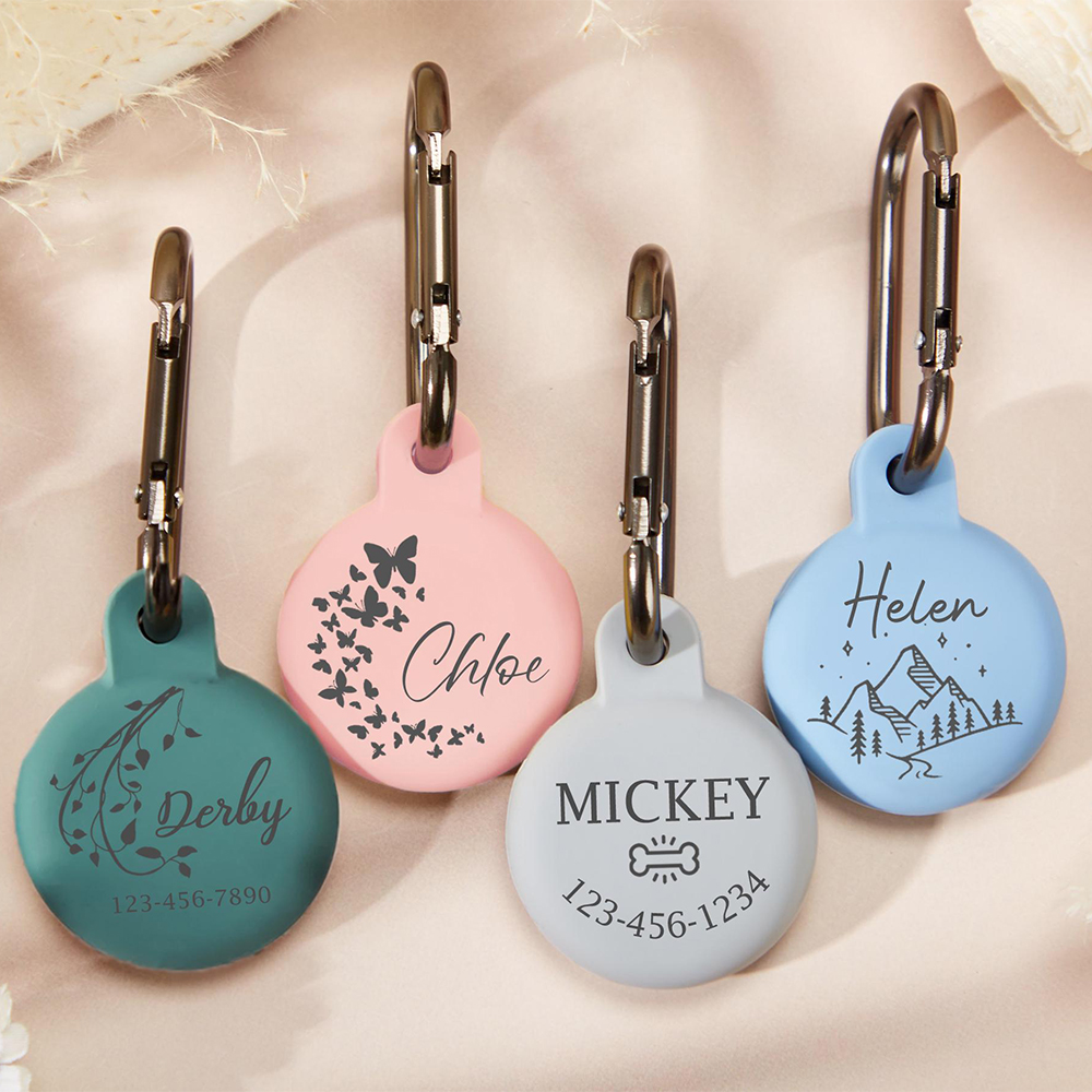 Personalized Pet AirTag Silicone Collar Holder | BKPet174