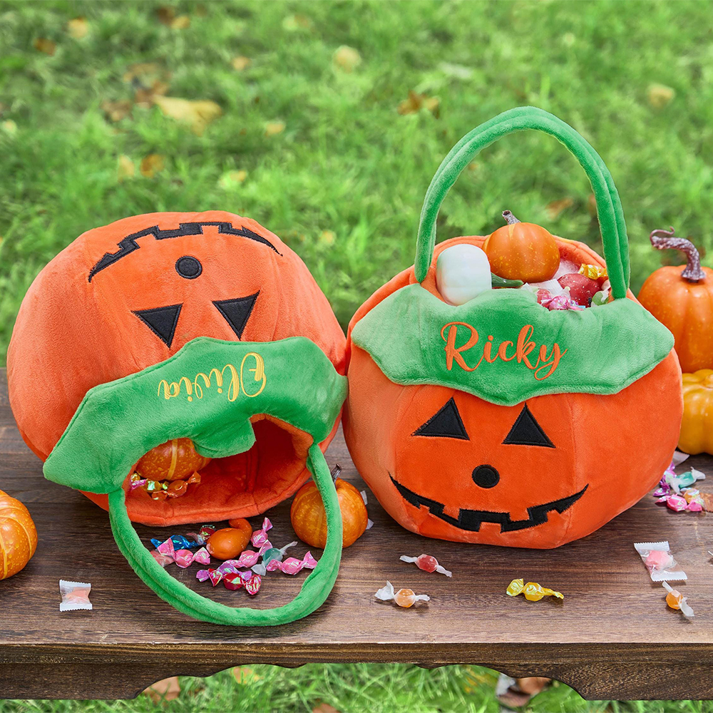 Personalized Embroidery Funny Halloween Bucket | CWHalloween73