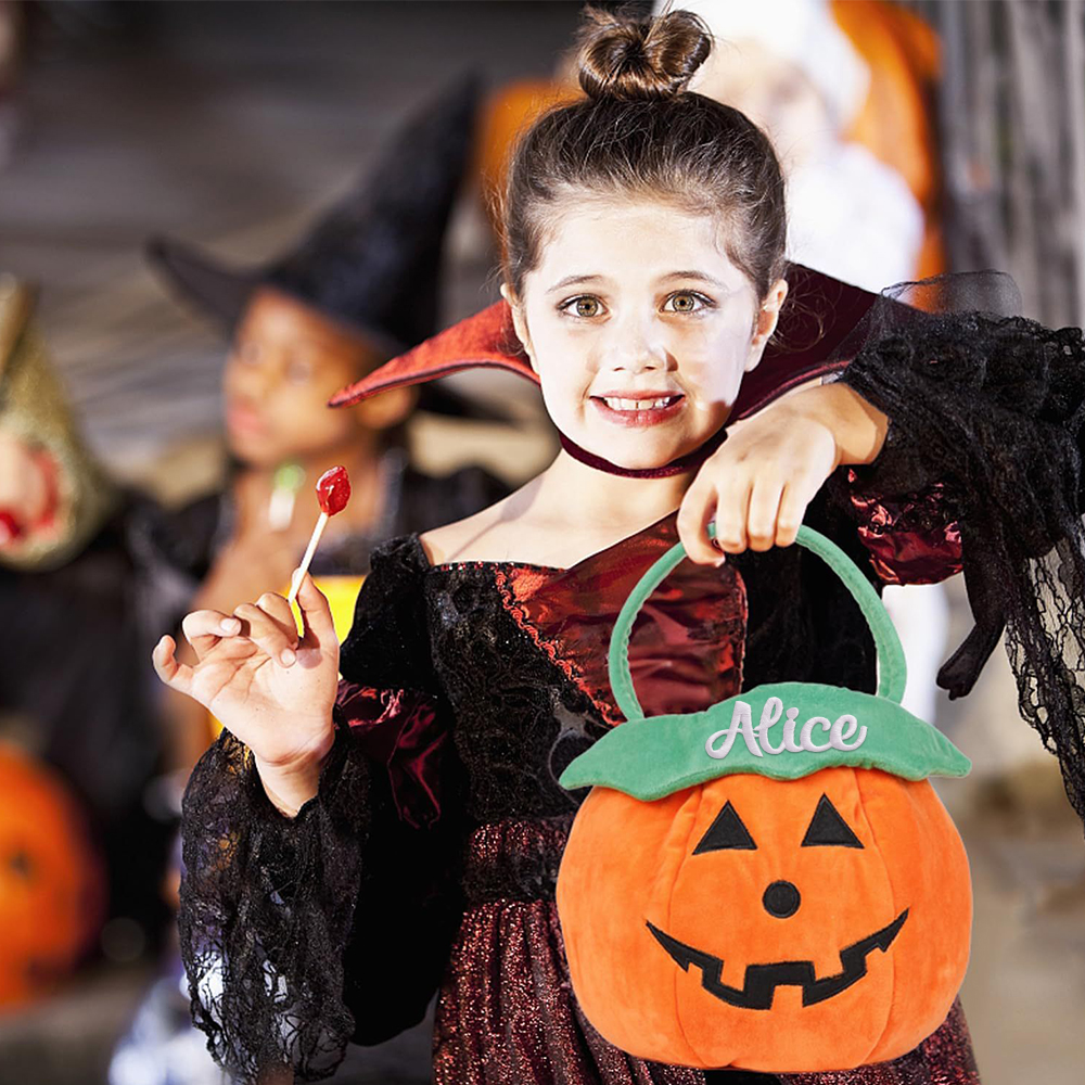 Personalized Embroidery Funny Halloween Bucket | CWHalloween73