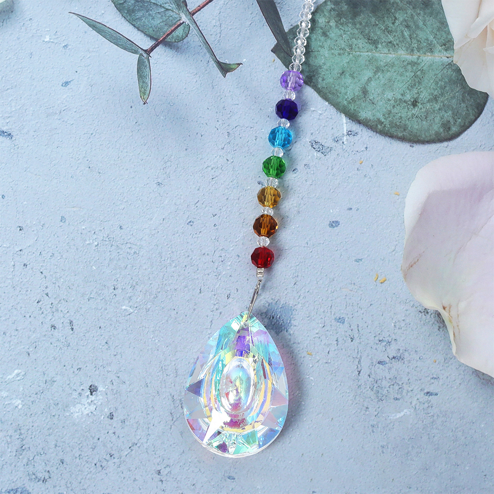 Personalized Pet Memorial Hanging Crystal Prism | BKPet86