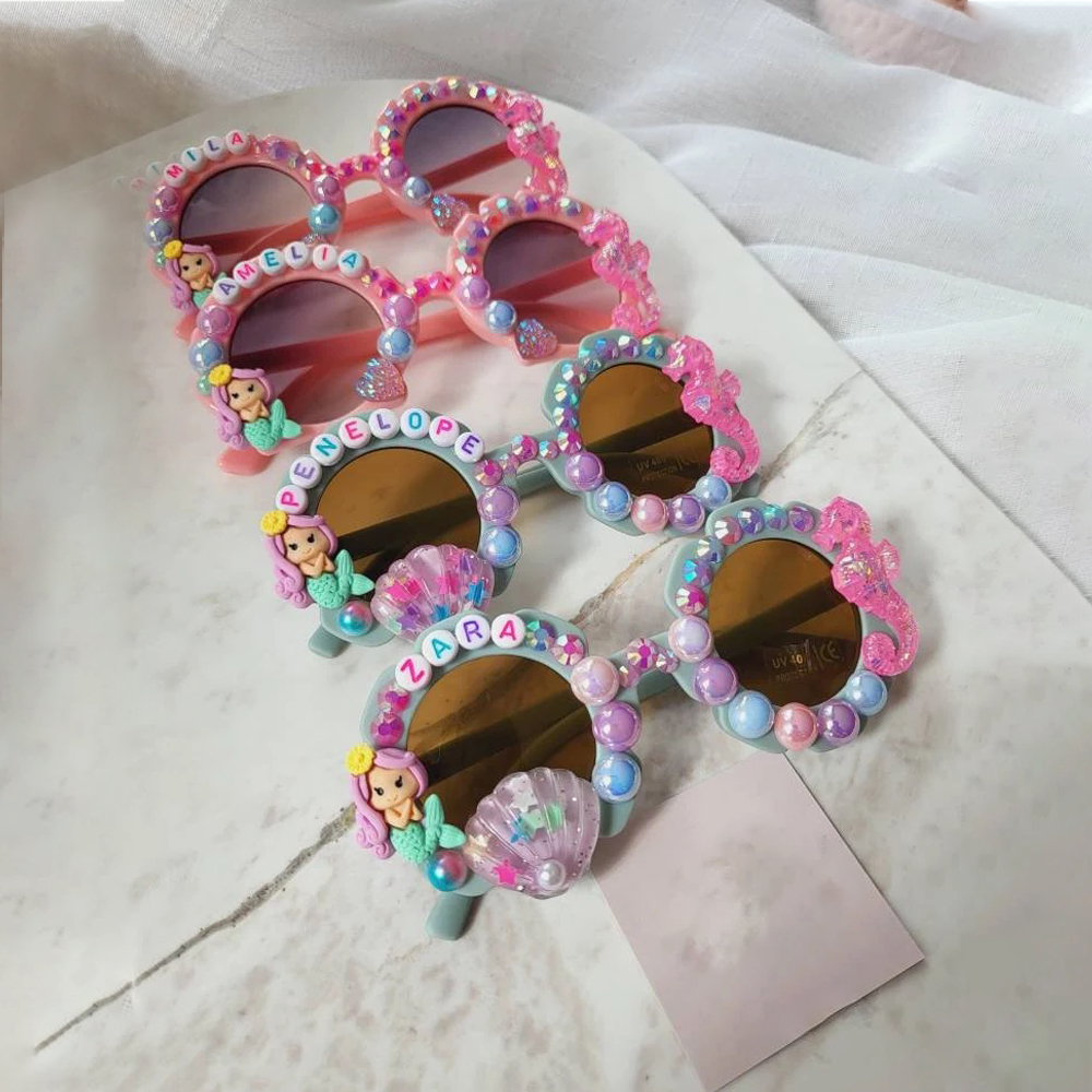 Personalized Lovely Mermaid Princess Sunglasses For Kids | CWBeach173